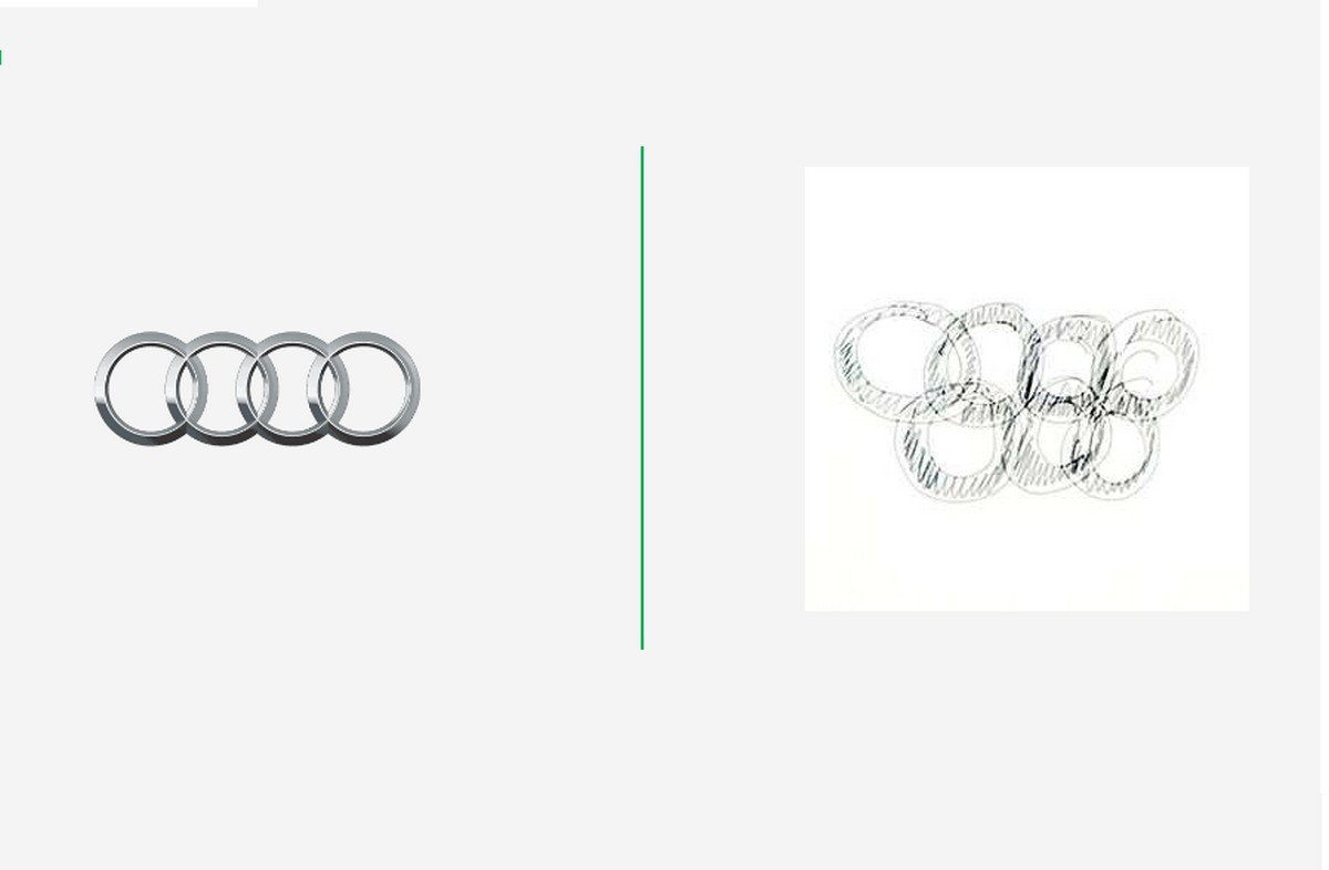How to draw an Audi logo  Wie zeichnet man das Audi logo  YouTube