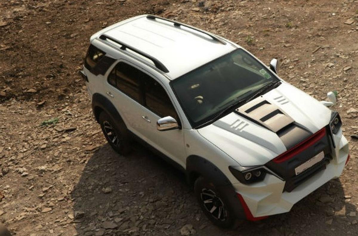 modified toyota fortuner front three quarters