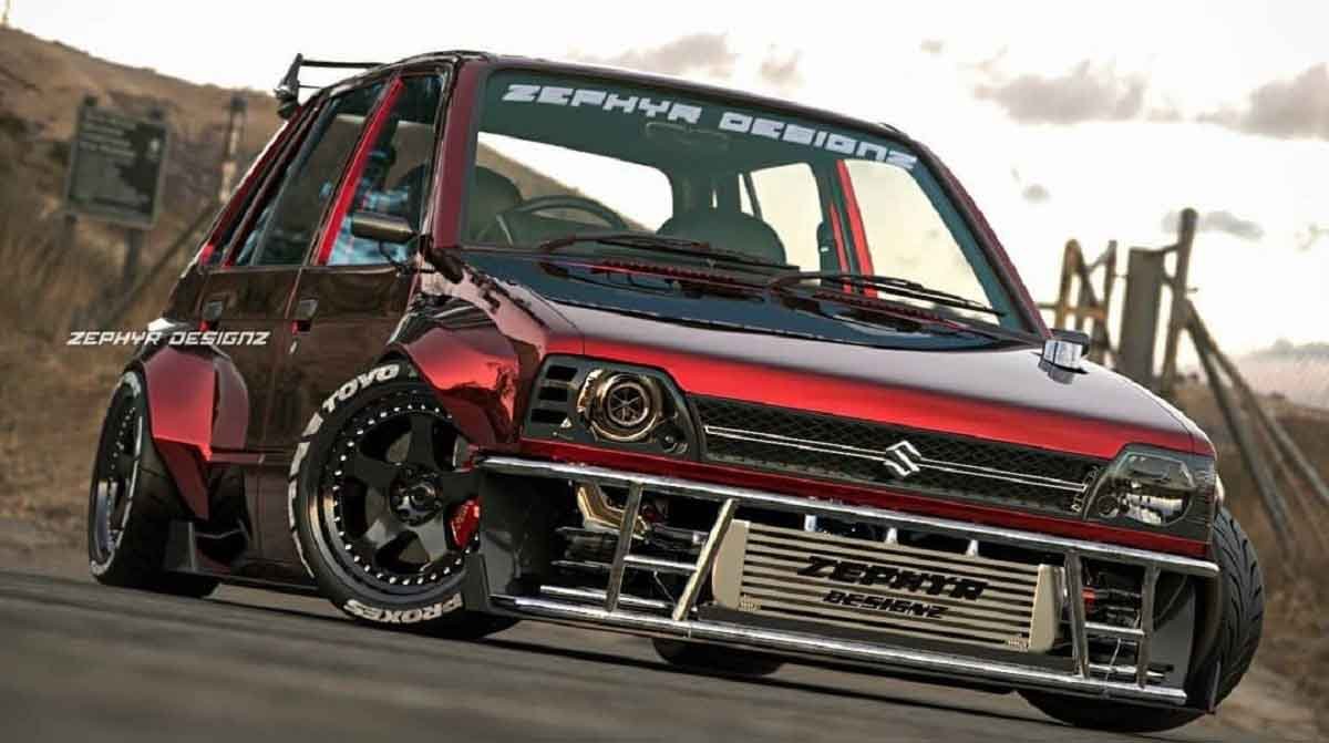 This Modified Maruti 800 is a Ballistic Drift Missile