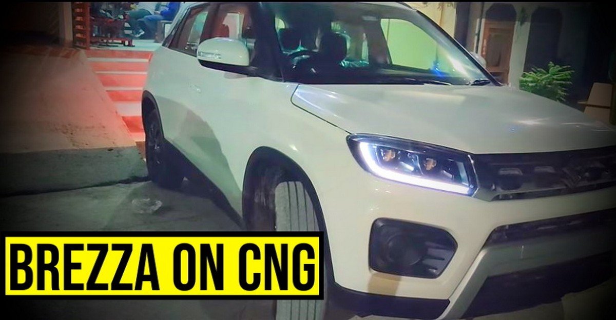 Modified Maruti Brezza Petrol Comes With CNG Option [Video]
