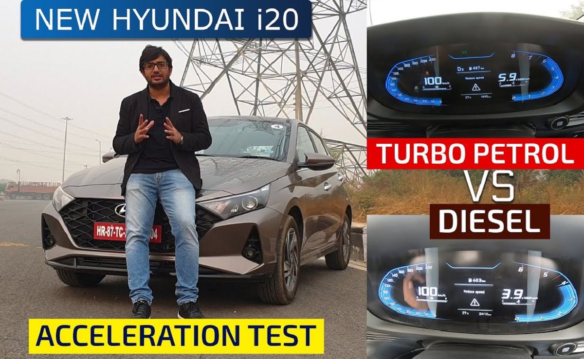 Hyundai i20 Acceleration Test – Diesel MT Faster than Turbo-petrol DCT?