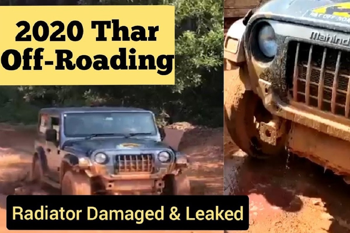 New Mahindra Thar Radiator Busted in Off-Roading - Shows Value of Bumper