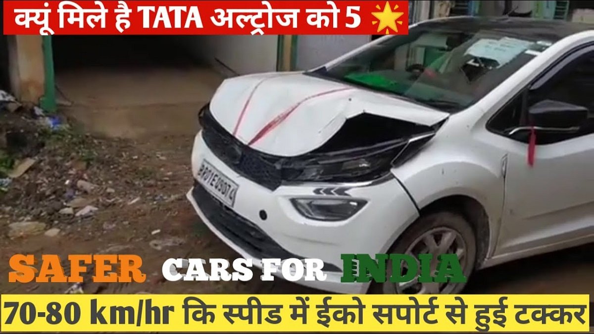 Tata Altroz Rear-ends Ford EcoSport With Crash Bar - See Impact