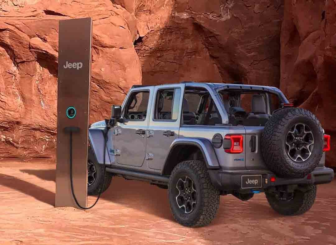 Mysterious Utah Monolith Repurposed to Charge Jeep Wrangler 4xe