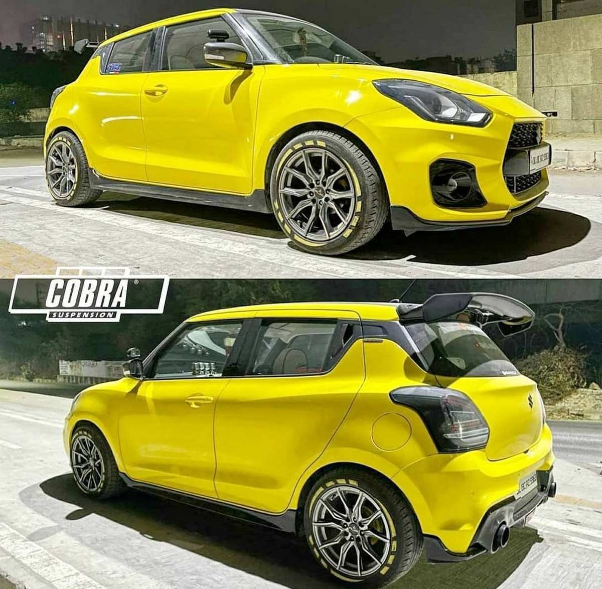 Front-and-rear-look-of-Maruti-Swift