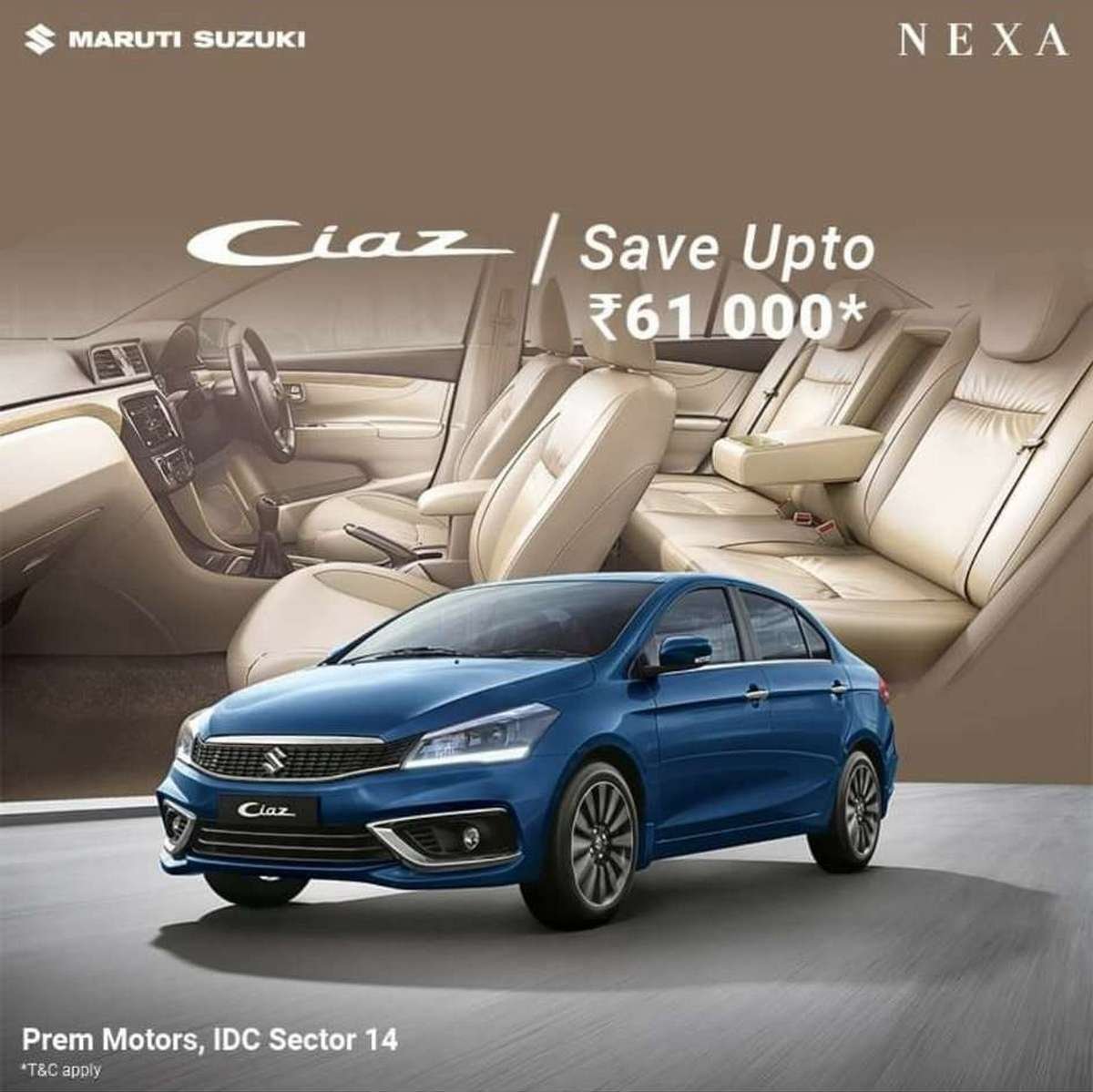 Maruti-Cia-front-side-look