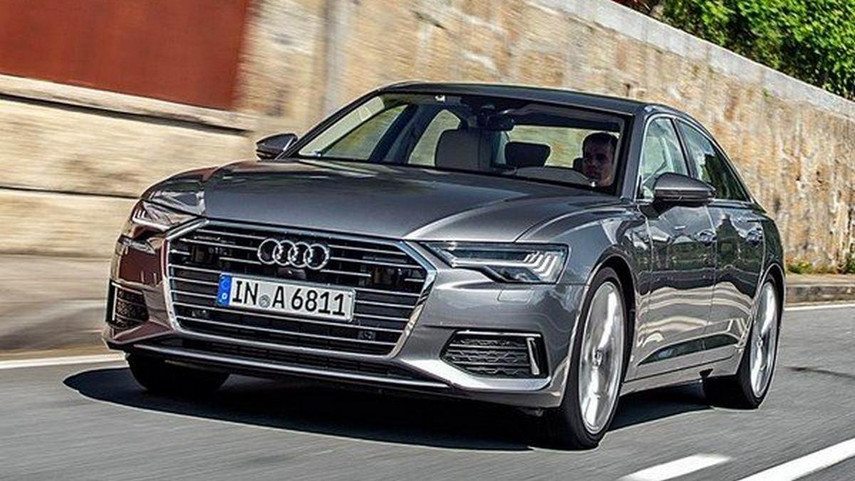 2018 audi a6 silver front angle