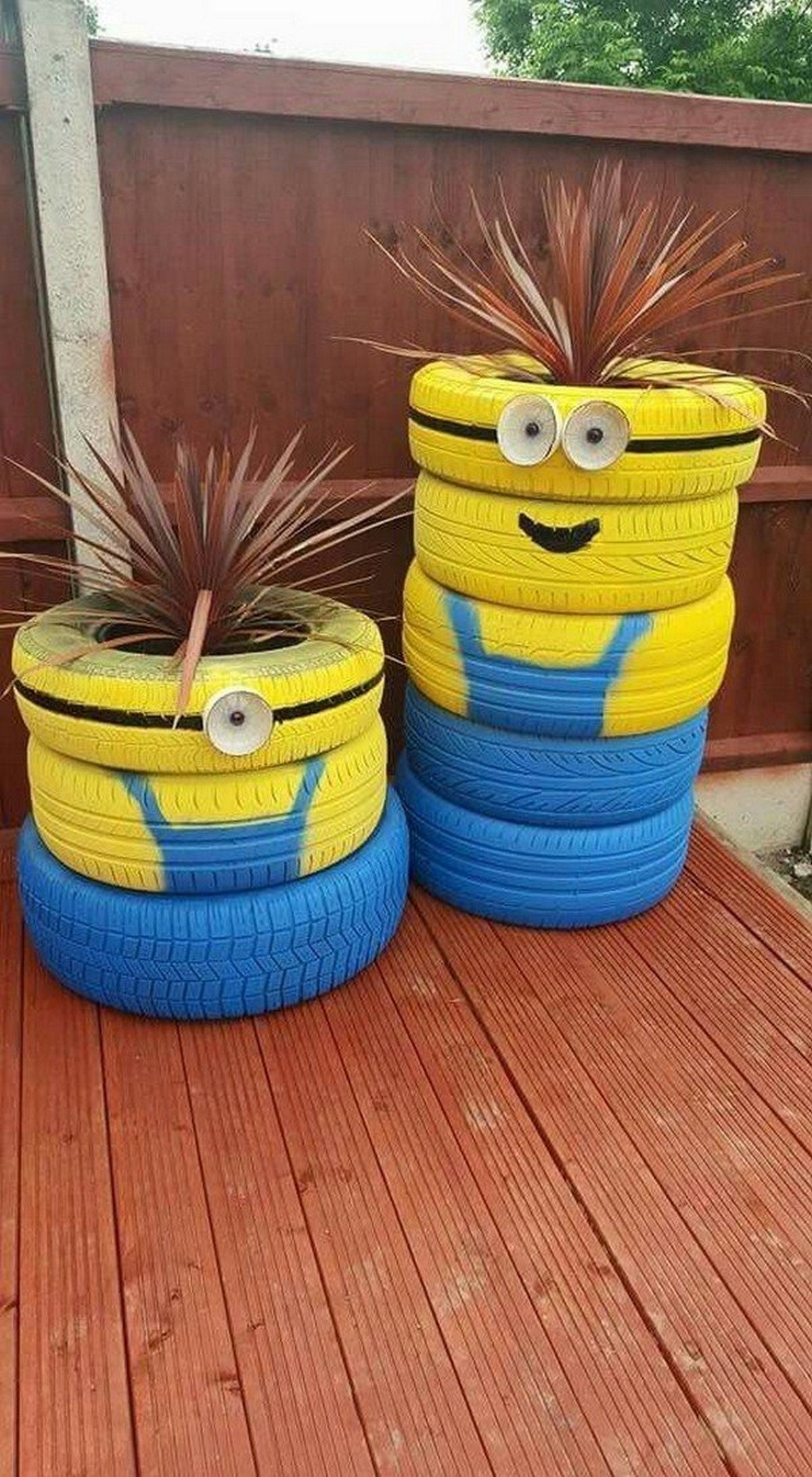 tyre planter