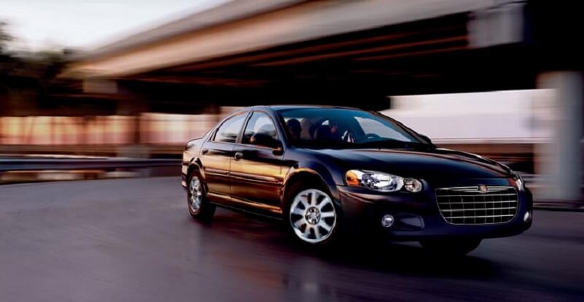 chrysler sebring black front angle