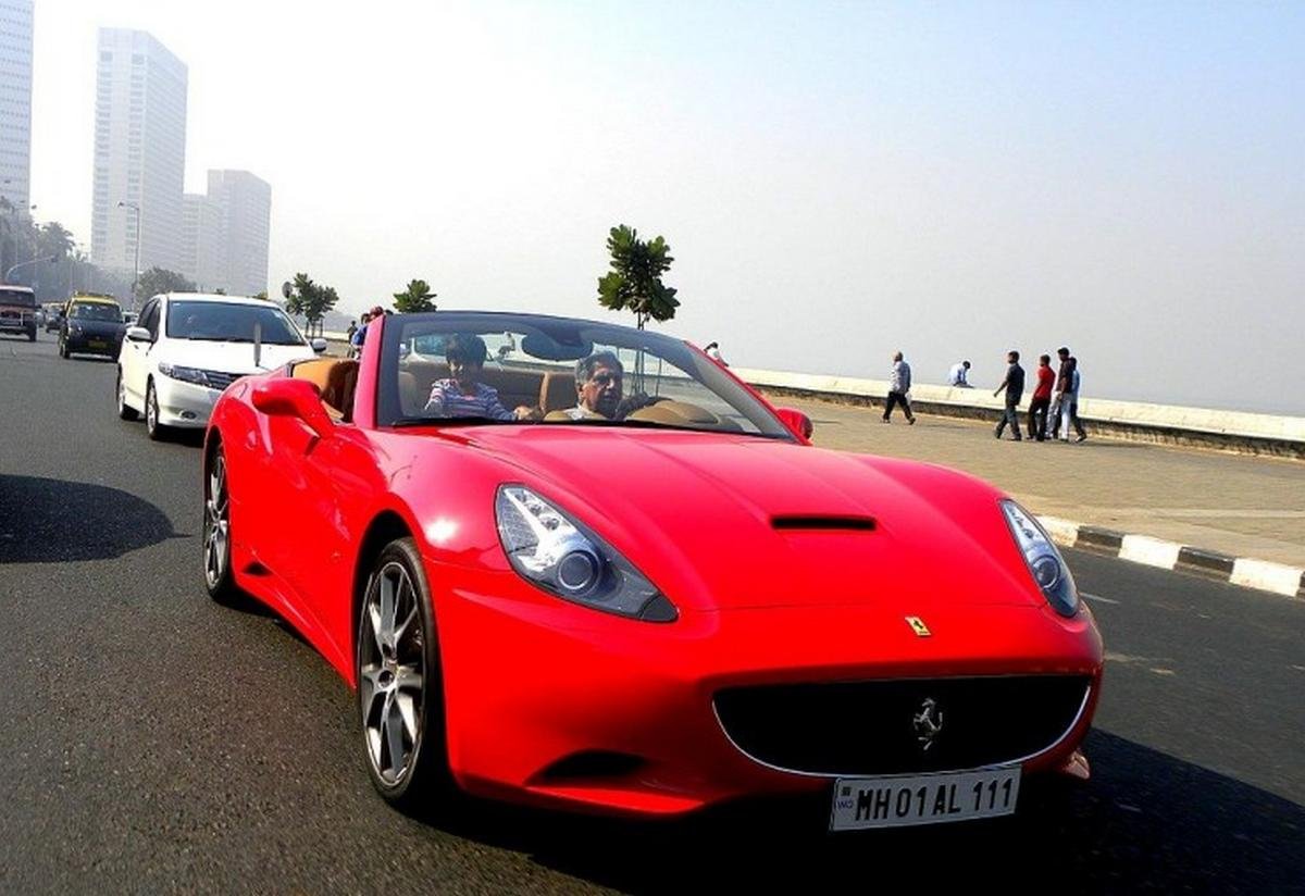 ferrari california red front angle