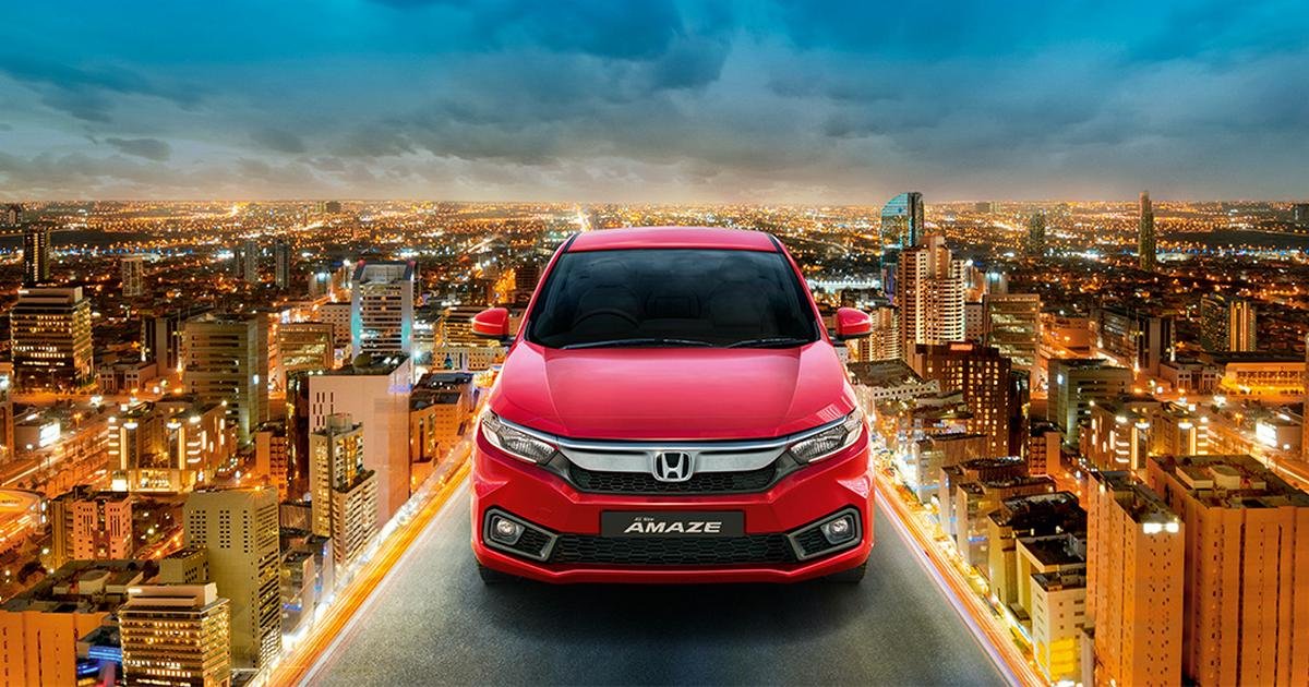2018 Honda Amaze red front view