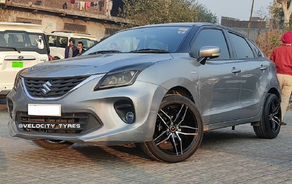  This Maruti Baleno Gets Gorgeous-looking 17-inch Aftermarket Alloy Wheels