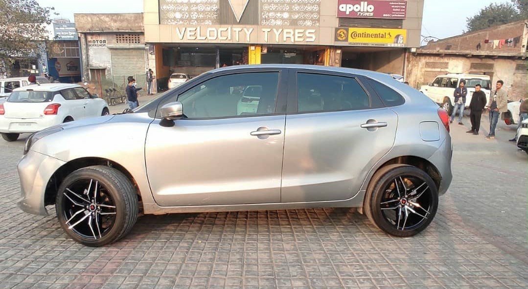  This Maruti Baleno Gets Gorgeous-looking 17-inch Aftermarket Alloy Wheels