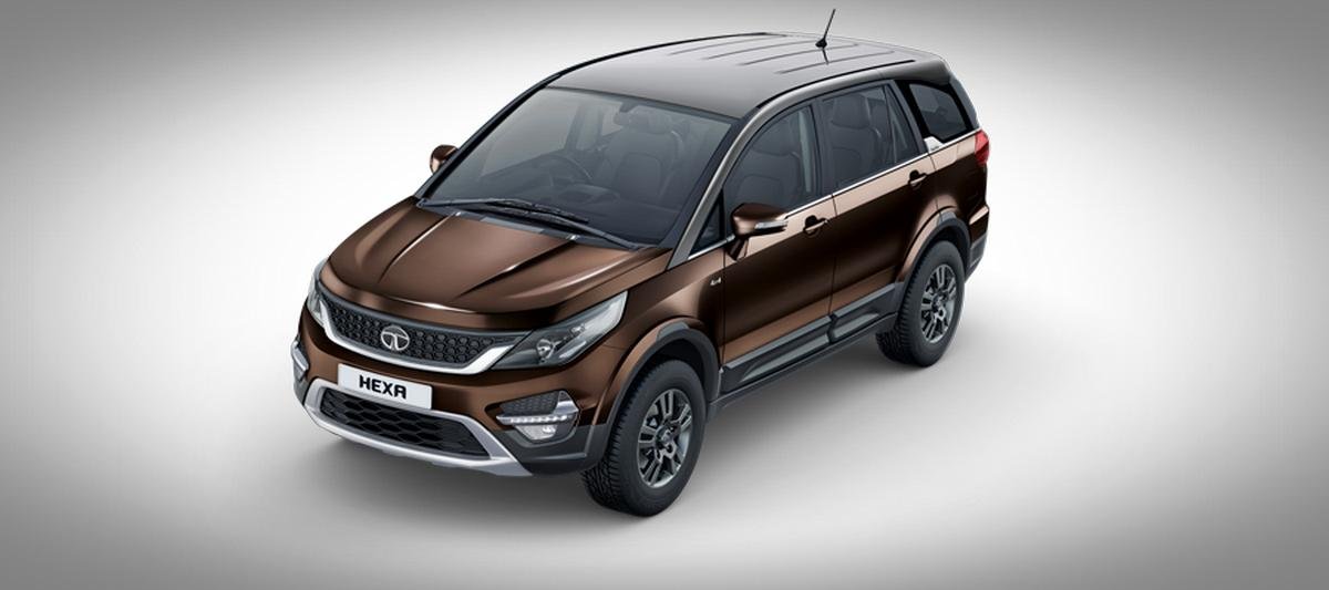 Tata Hexa facelift, urban bronze