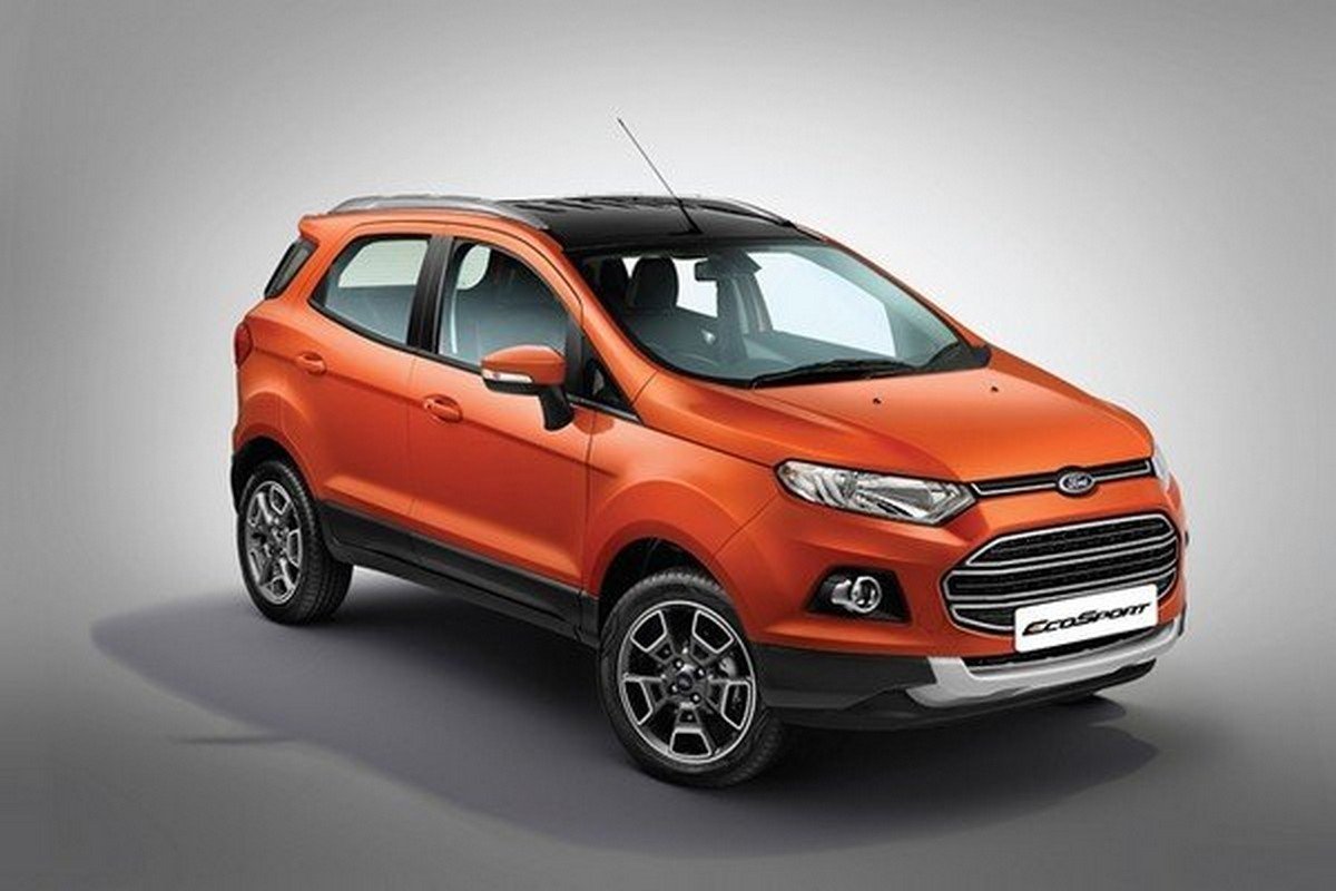 Ford EcoSport 2019 orange angle look