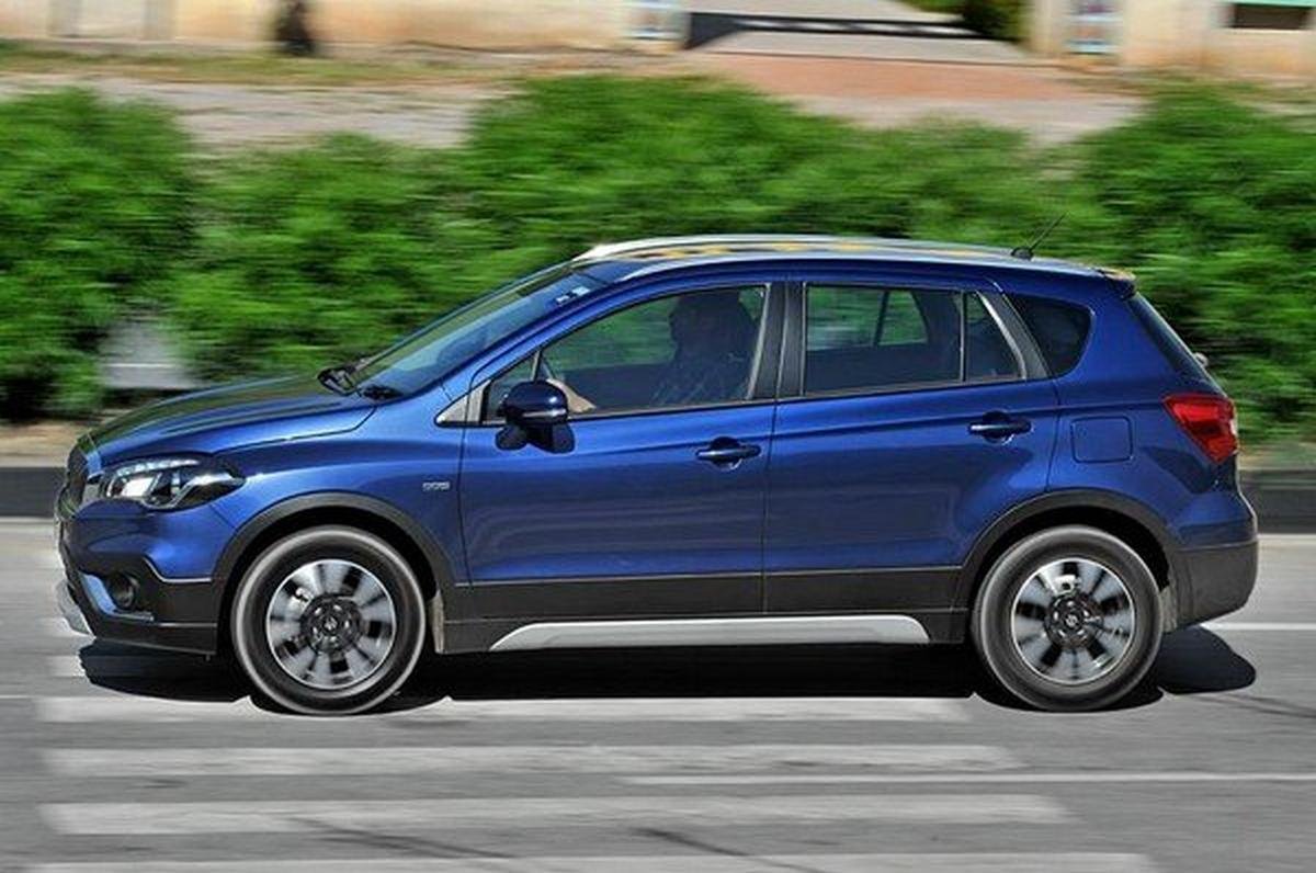 2017 maruti s-cross blue side profile