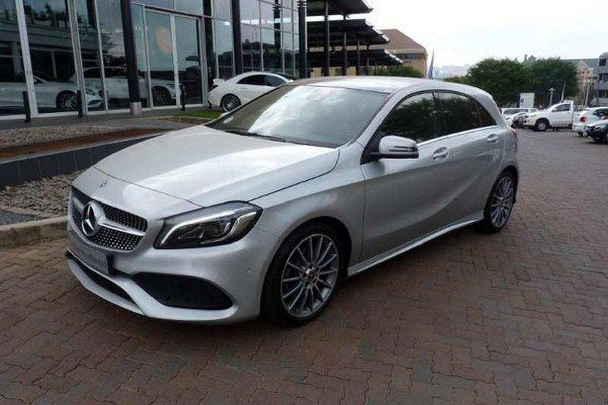 2017 mercedes a-class silver front angle