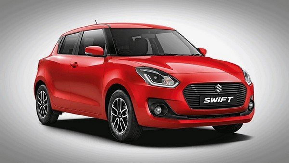 2018 maruti swift red front angle