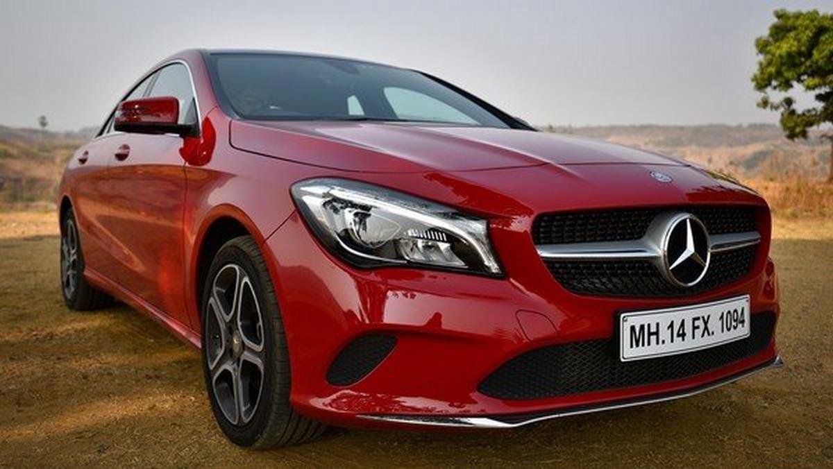 2018 mercedes benz cla brown front angle