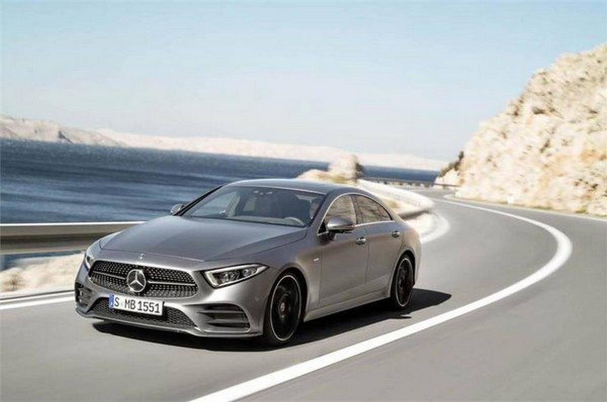 2018 mercedes cls silver front angle