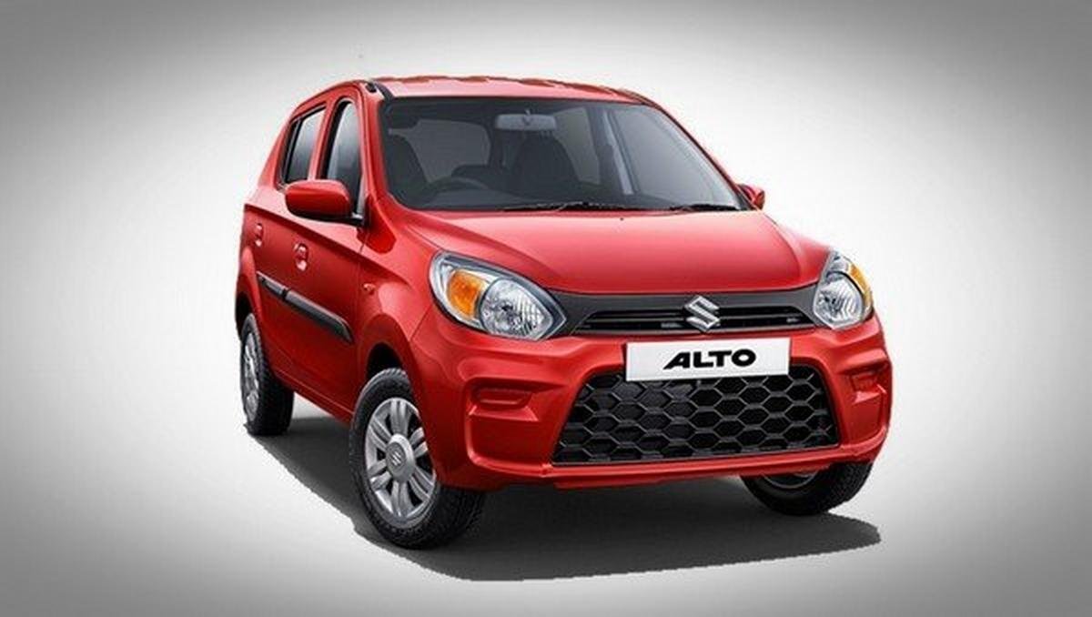 2019 maruti alto red front angle