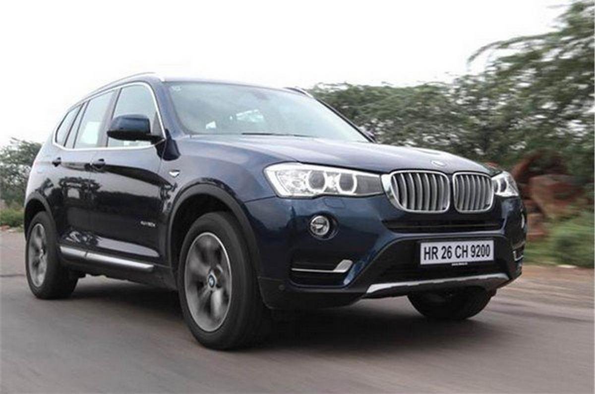 bmw x3 blue front angle