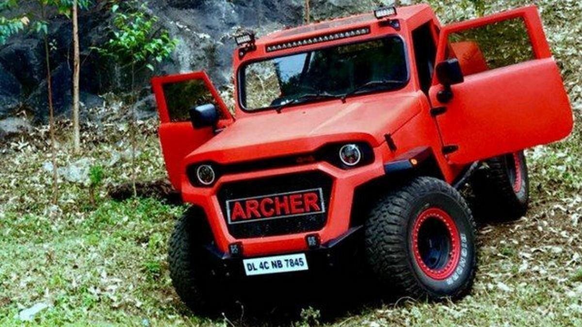 Mahindra Thar Archer red front
