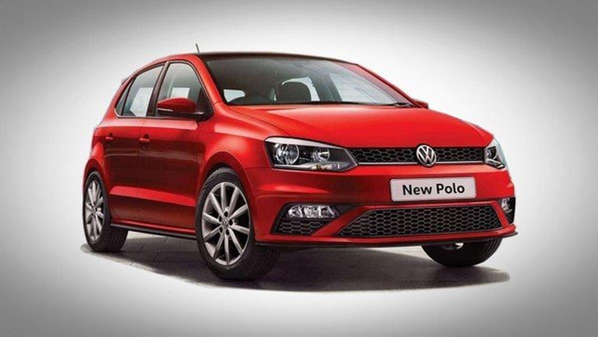 volkswagen polo red front angle
