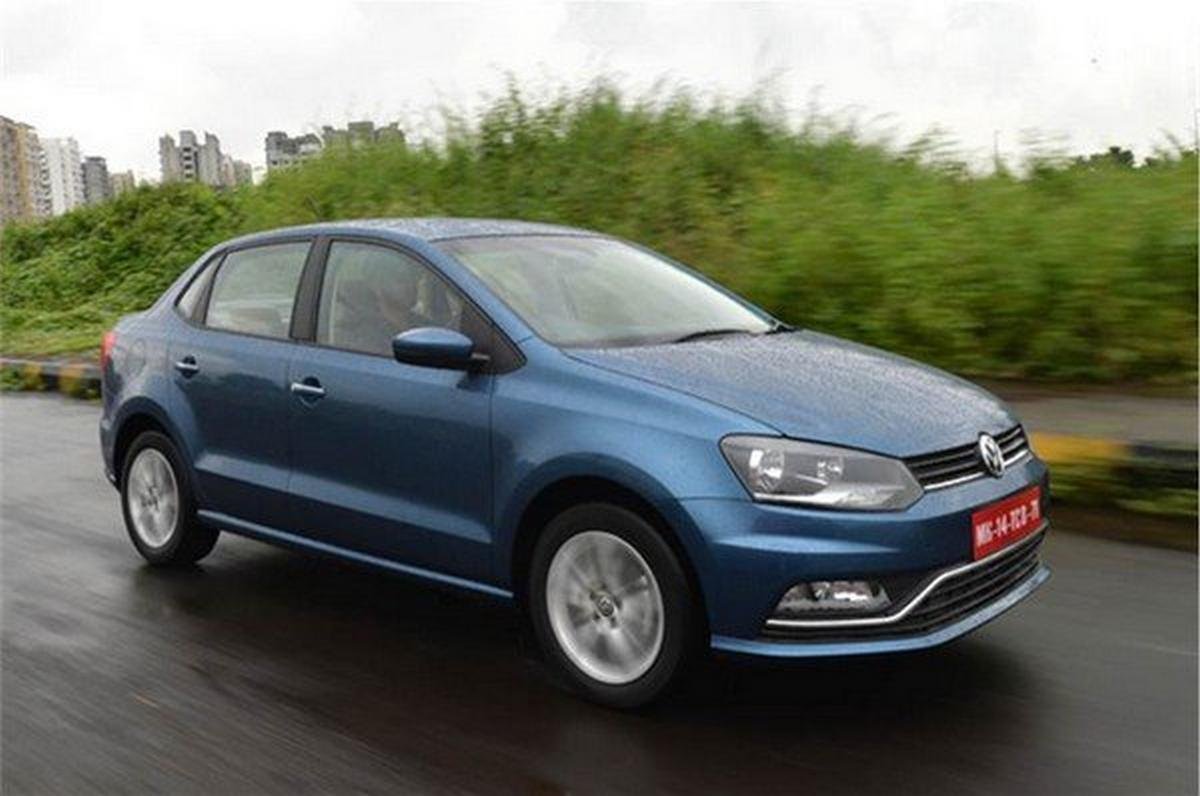 2016 volkswagen ameo blue front angle