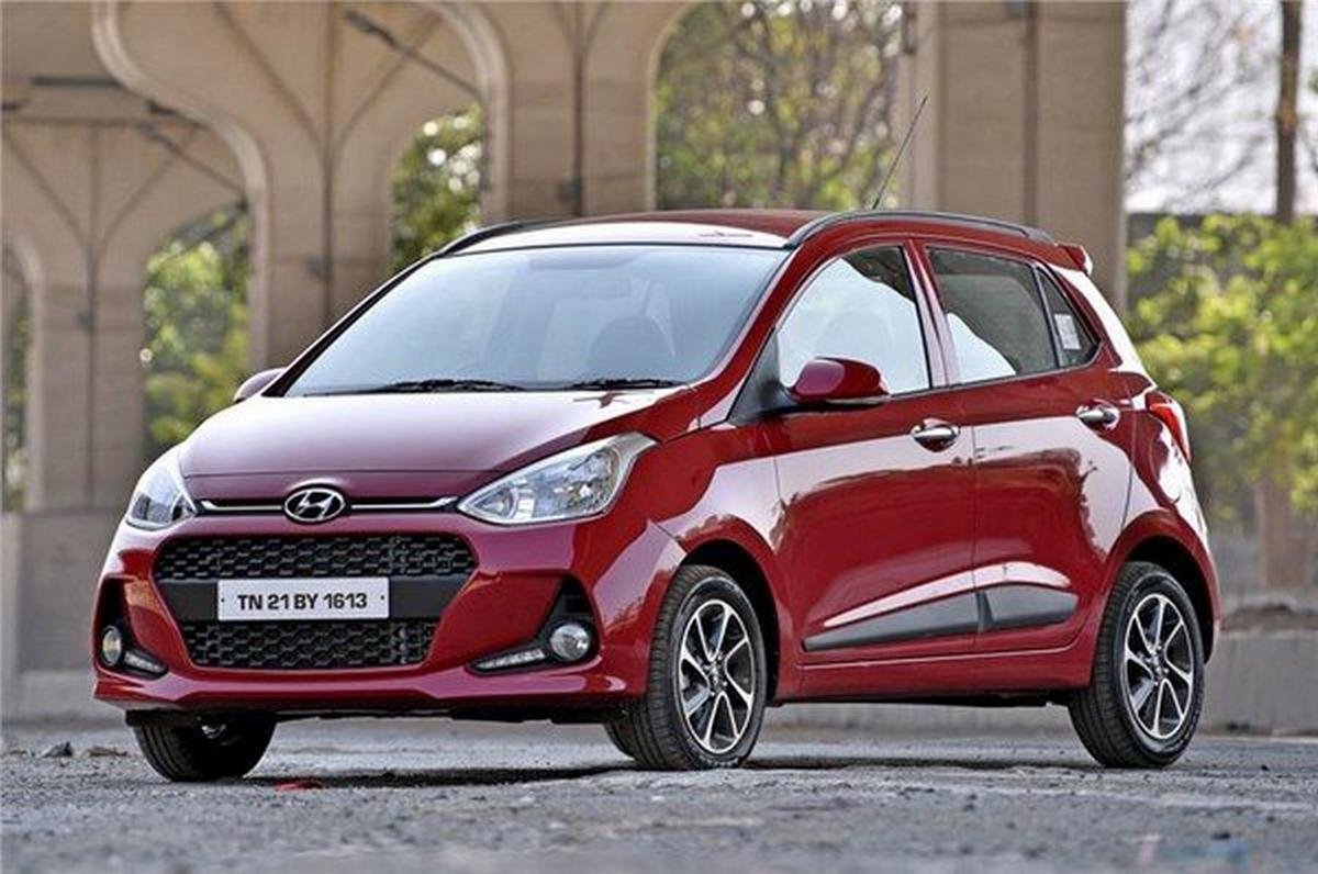 2017 Hyundai Grand i10 dark red angular right