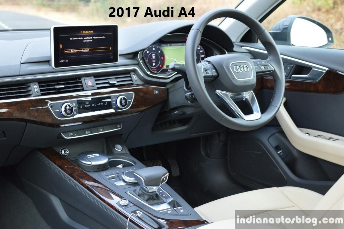 2017 Audi A4 interior dashboard
