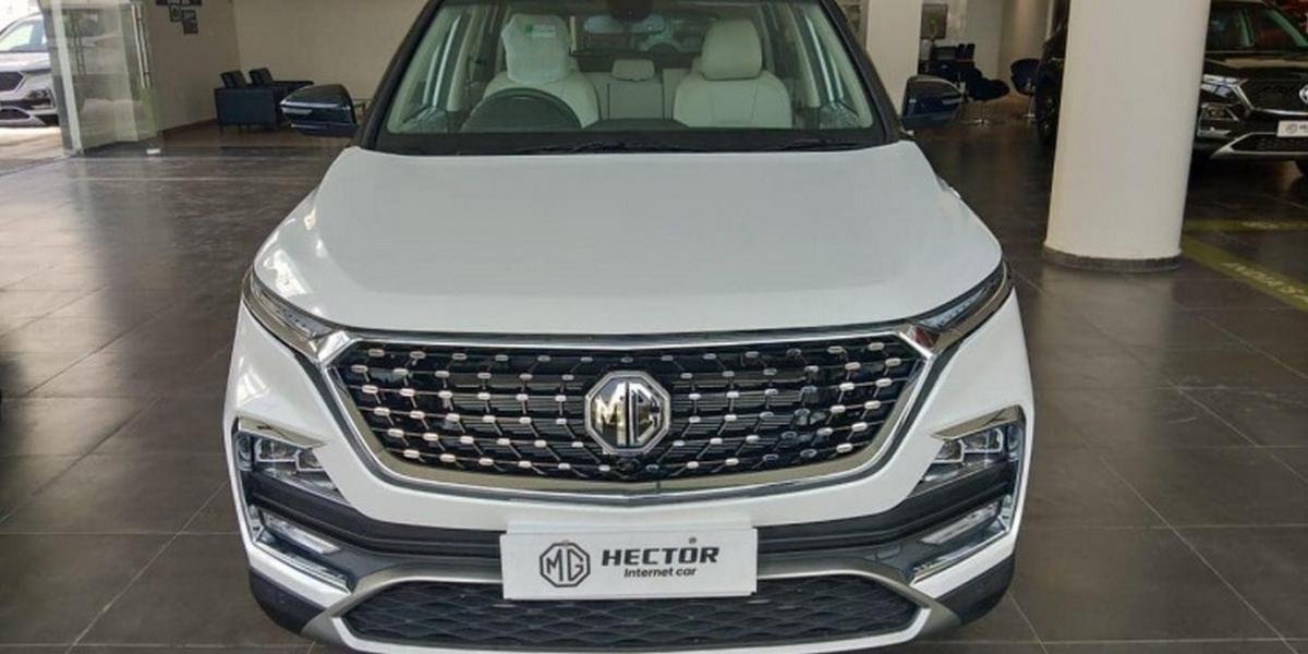 2021 MG Hector facelift front angle