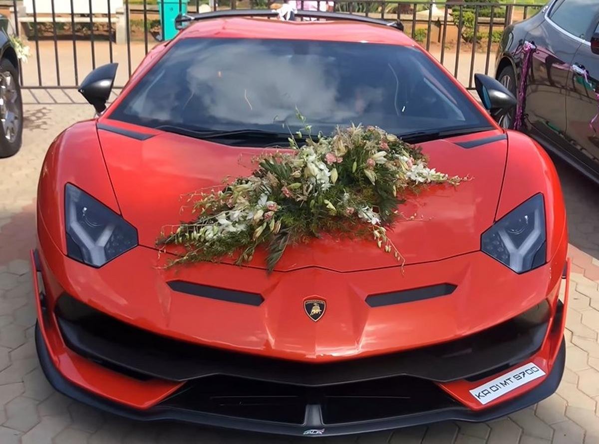 lamborghini aventador svj red front image