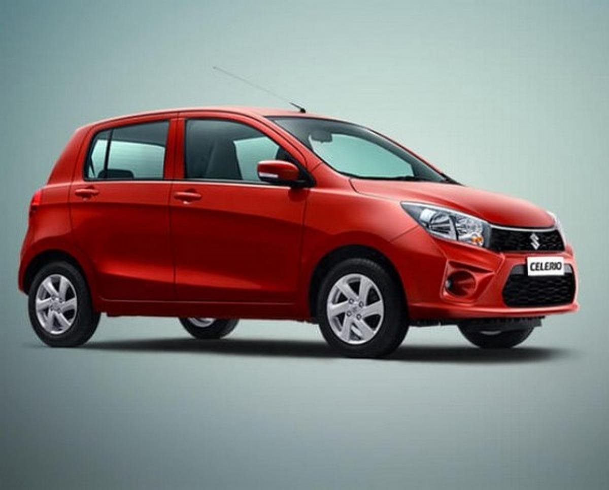 maruti celerio red front three quarters