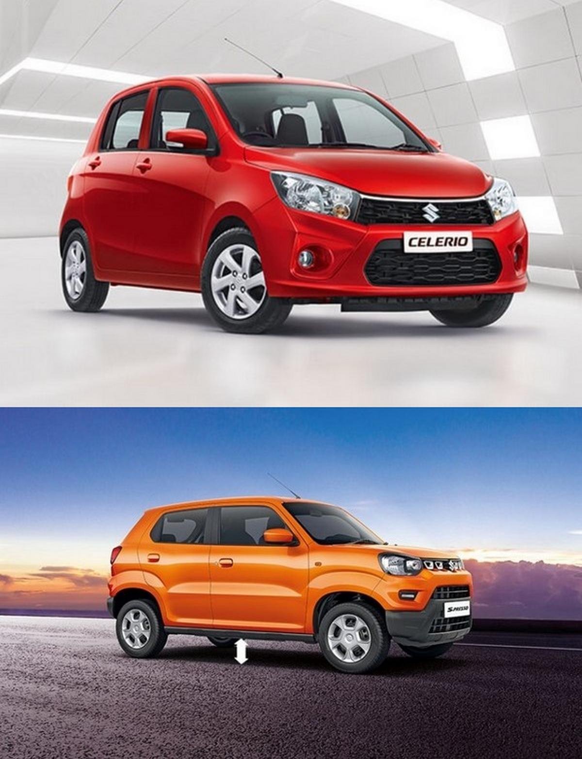 maruti s-presso vs celerio exterior