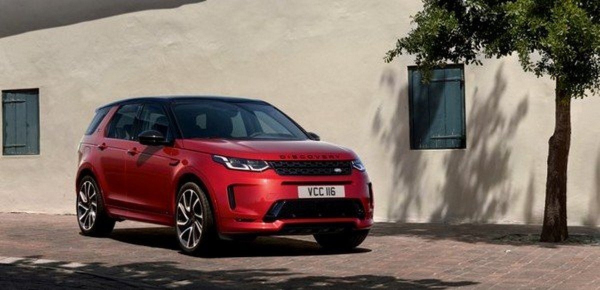 2020 land rover discovery sport red front angle