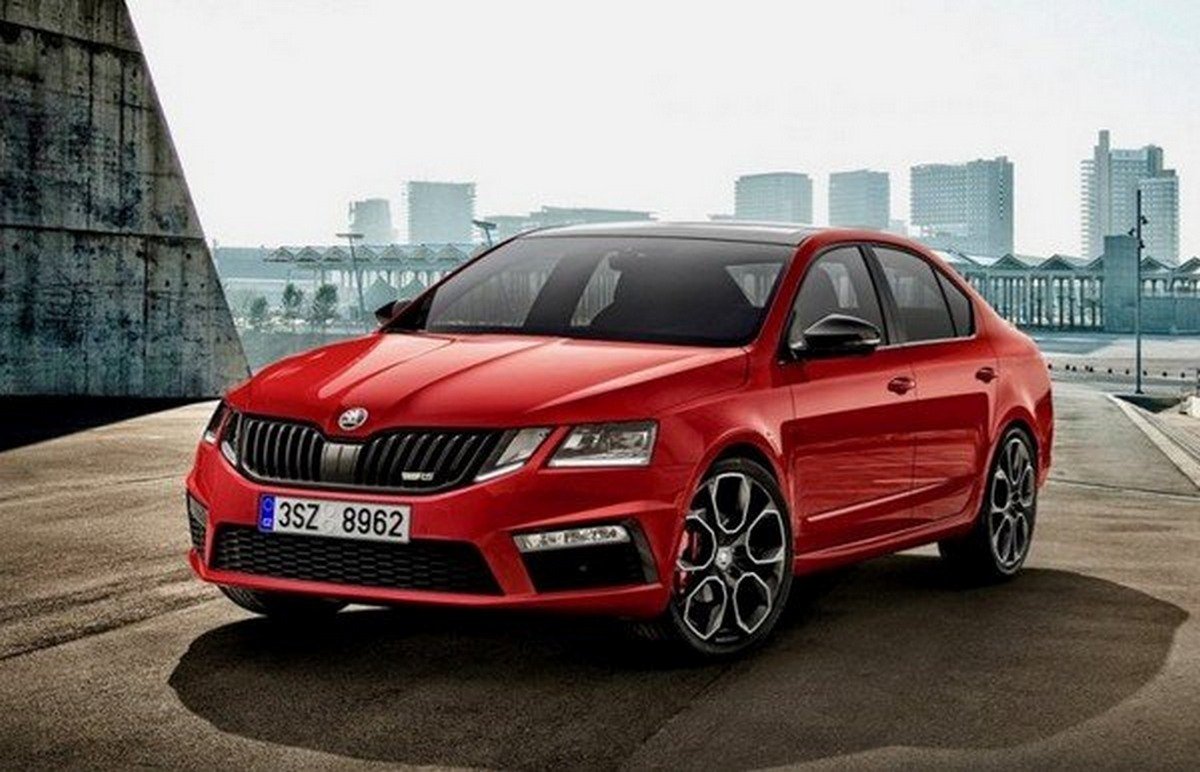  2020 skoda octavia rs 245 red front angle