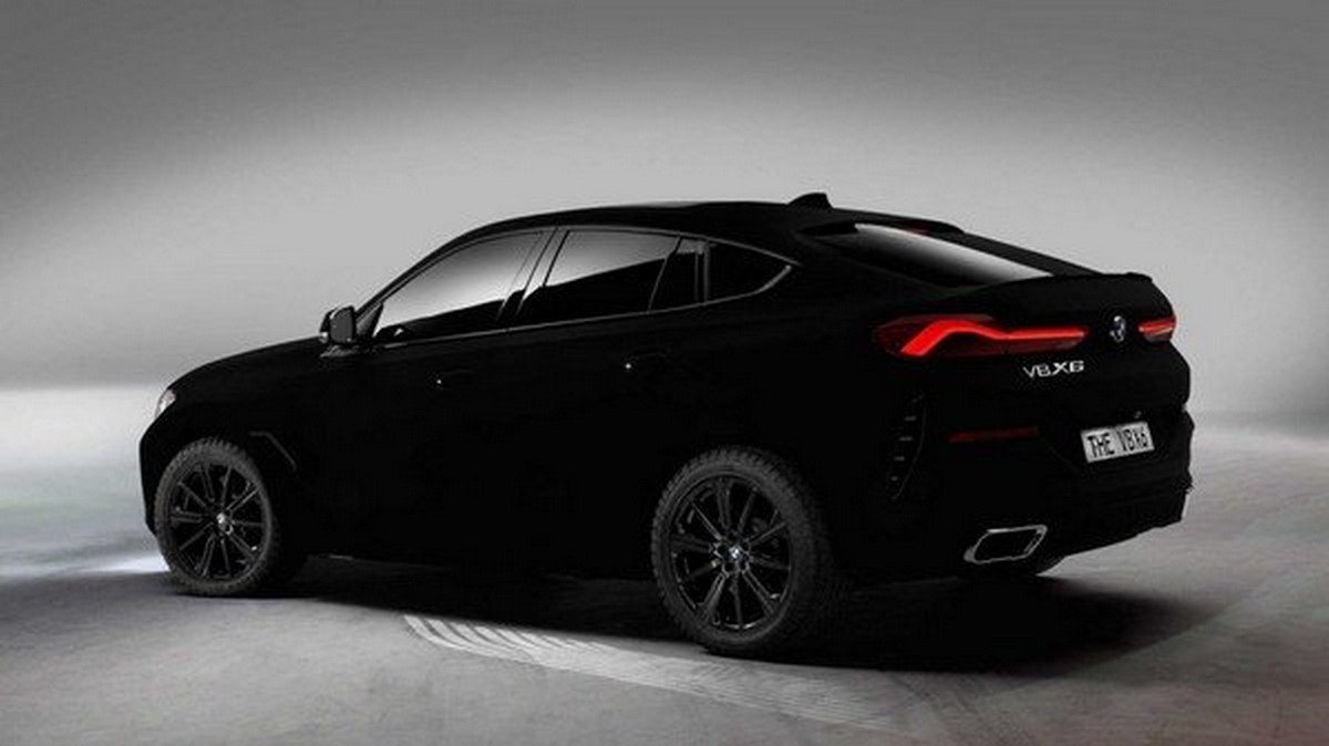 bmw x6 vantablack side profile angle