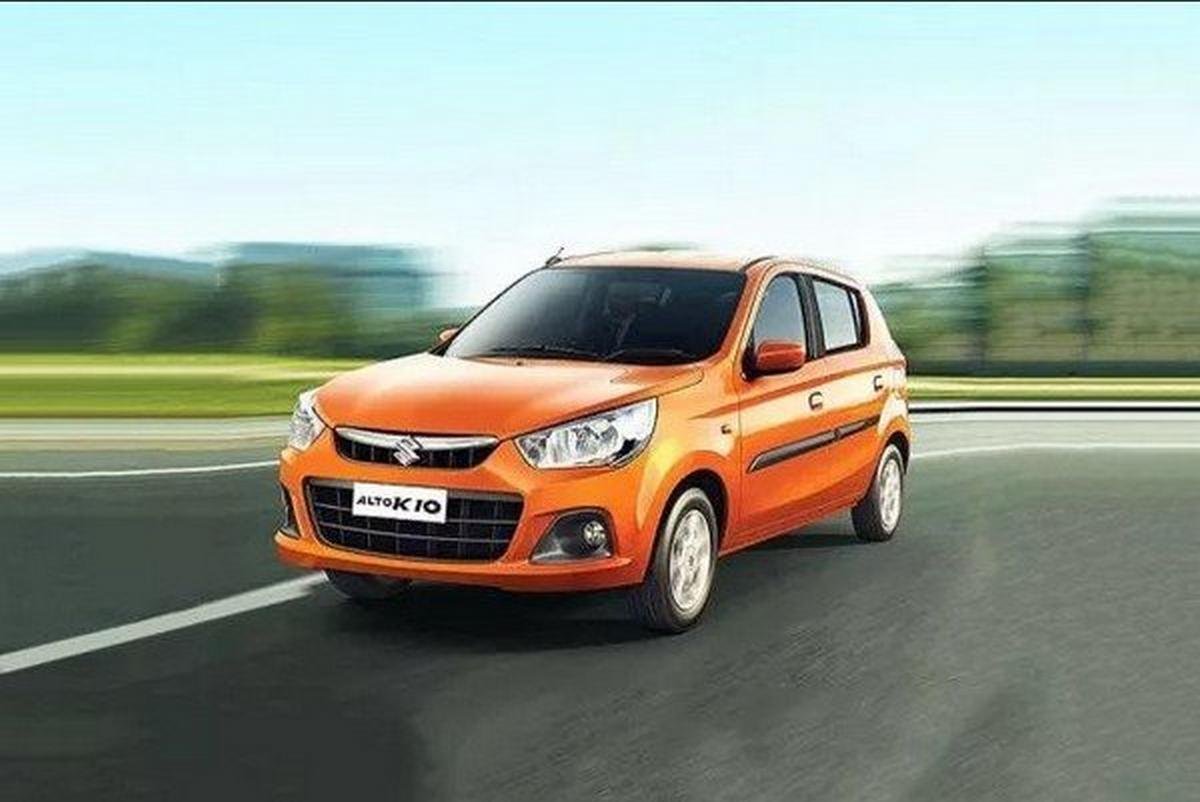 Maruti Suzuki Alto K10, Orange Colour, Front View
