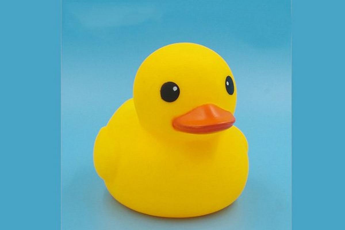 a yellow rubber duck