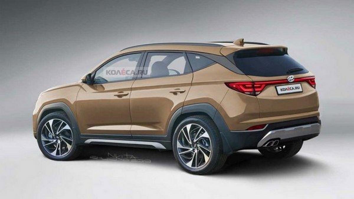 2021 hyundai tucson rear angle rendered