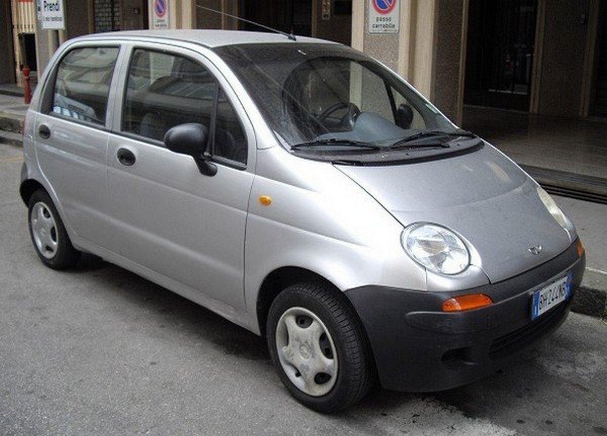 daewoo matiz silver side profile angle