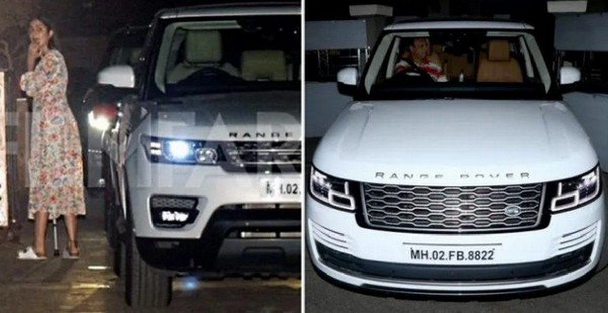 katrina kaif with Range Rover SE Vogue SUV