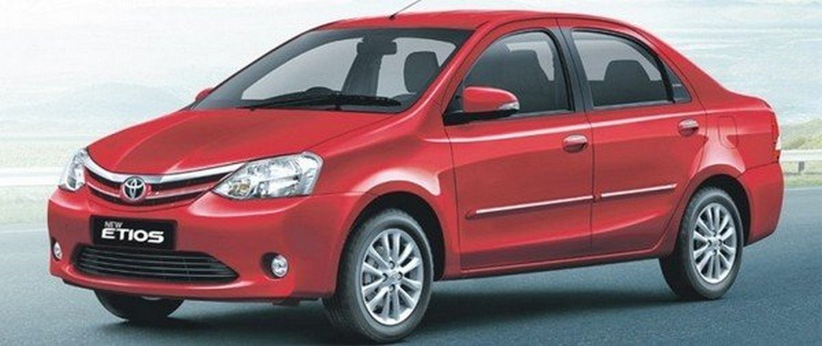 toyota etios red side profile angle