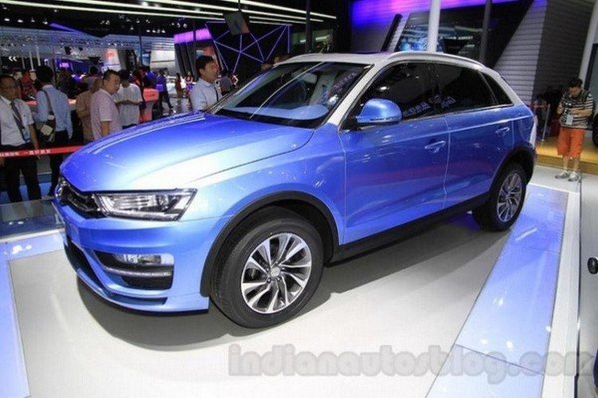 Zotye S21 blue side profile angle