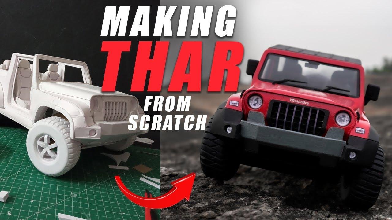 Check Out This Amazingly Detailed Miniature Model Of New Mahindra Thar - VIDEO