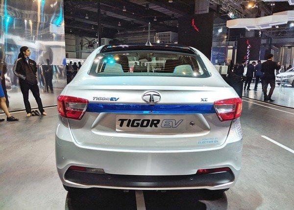 2021 Tata Tigor EV rear angle 2