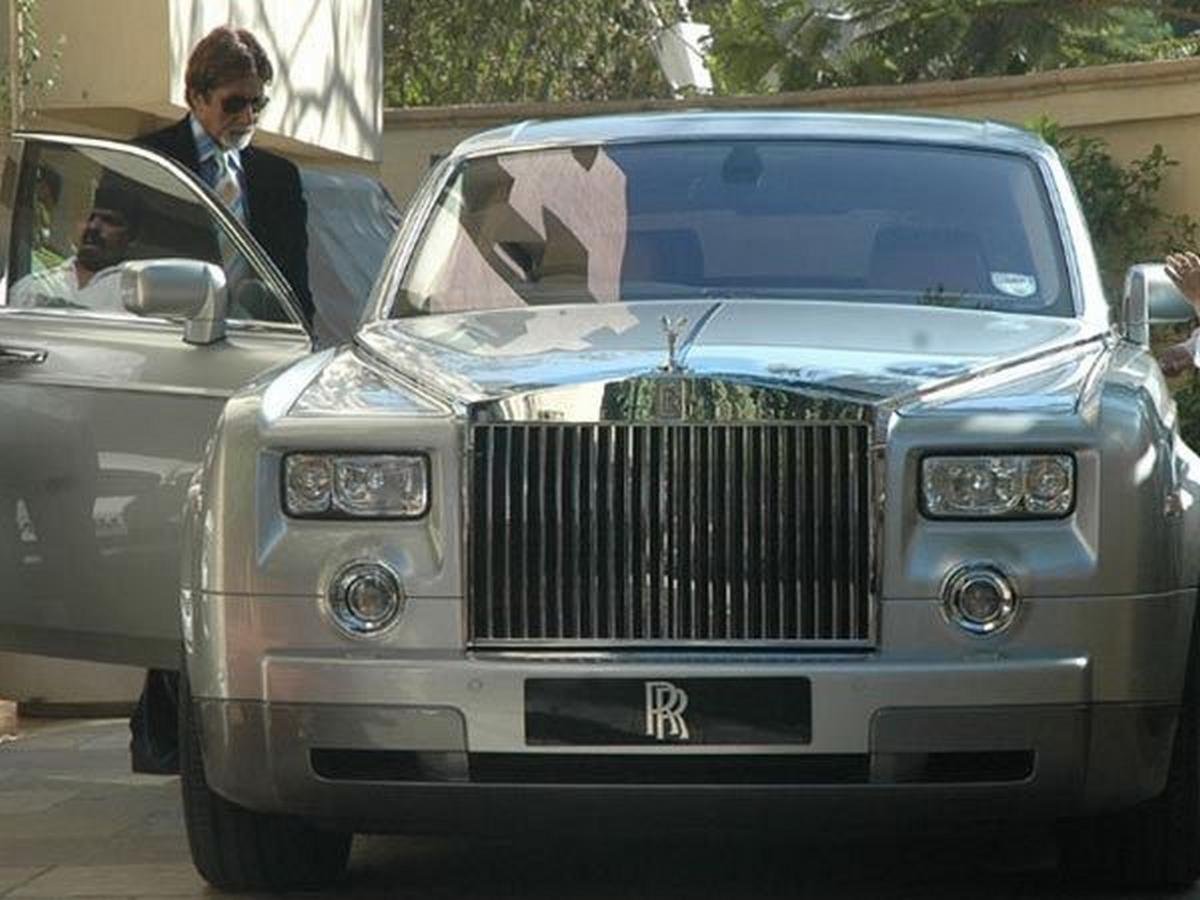 Amitabh Bachchan and his rolls royce phantom