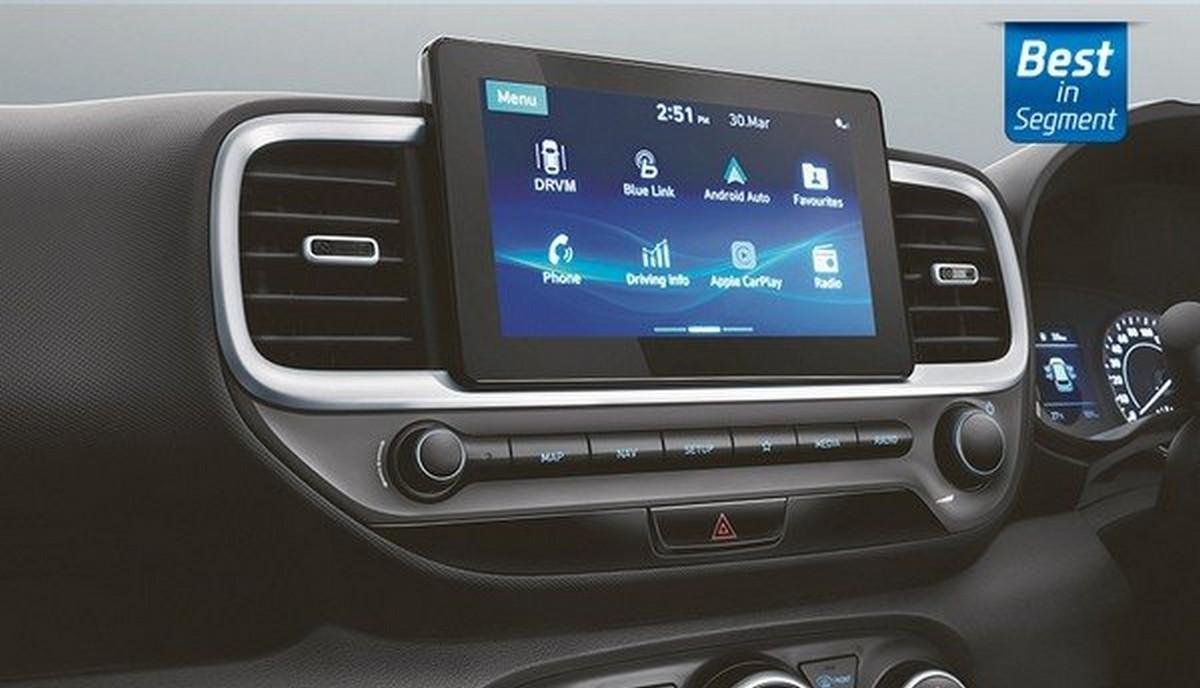 Hyundai Venue touchscreen infotainment system