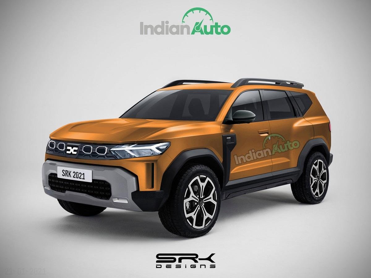 Production-spec Dacia Bigster Concept Rendered in Multiple Colours Desert Ornage